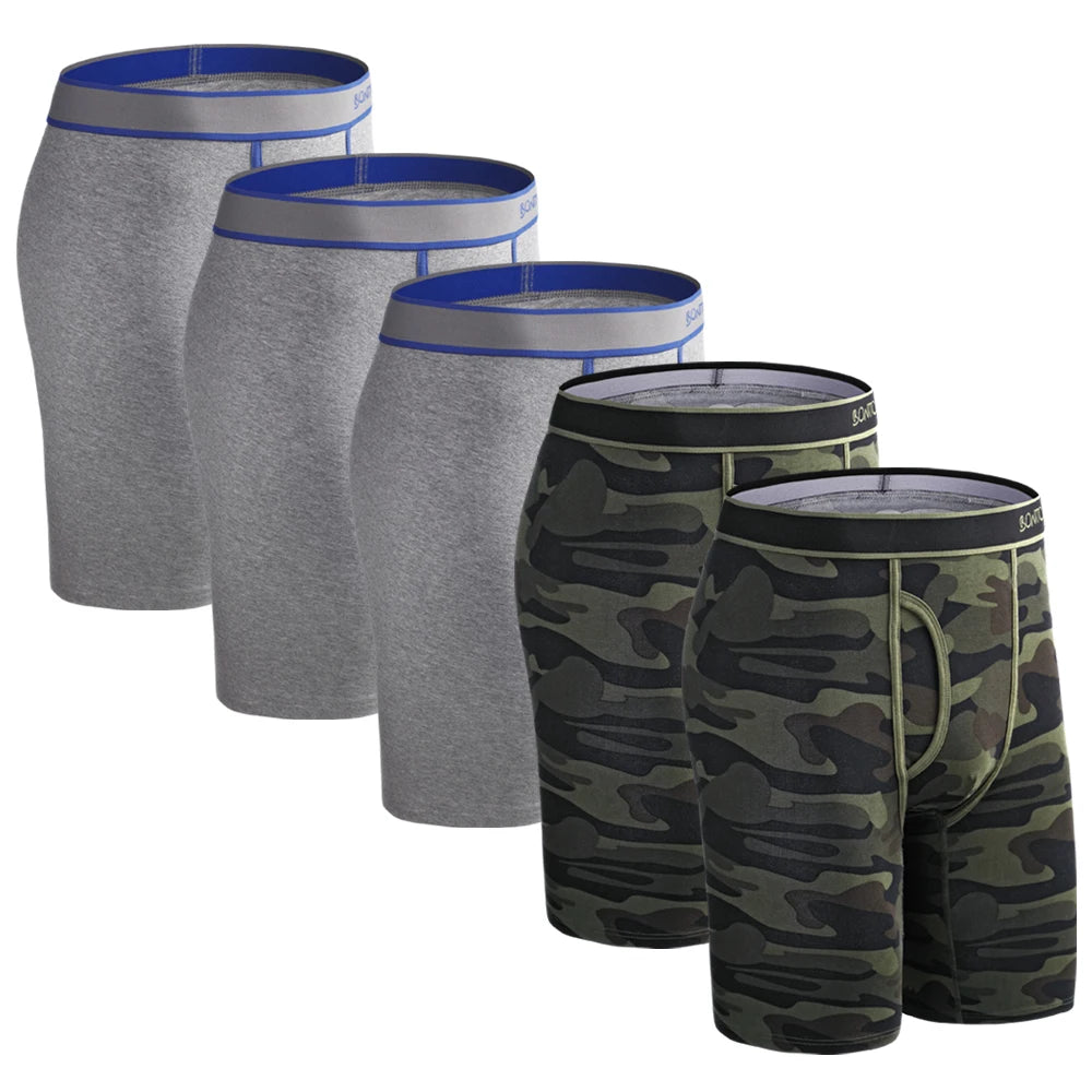 Men Long Underwear - Cotton underwear / 5pcs