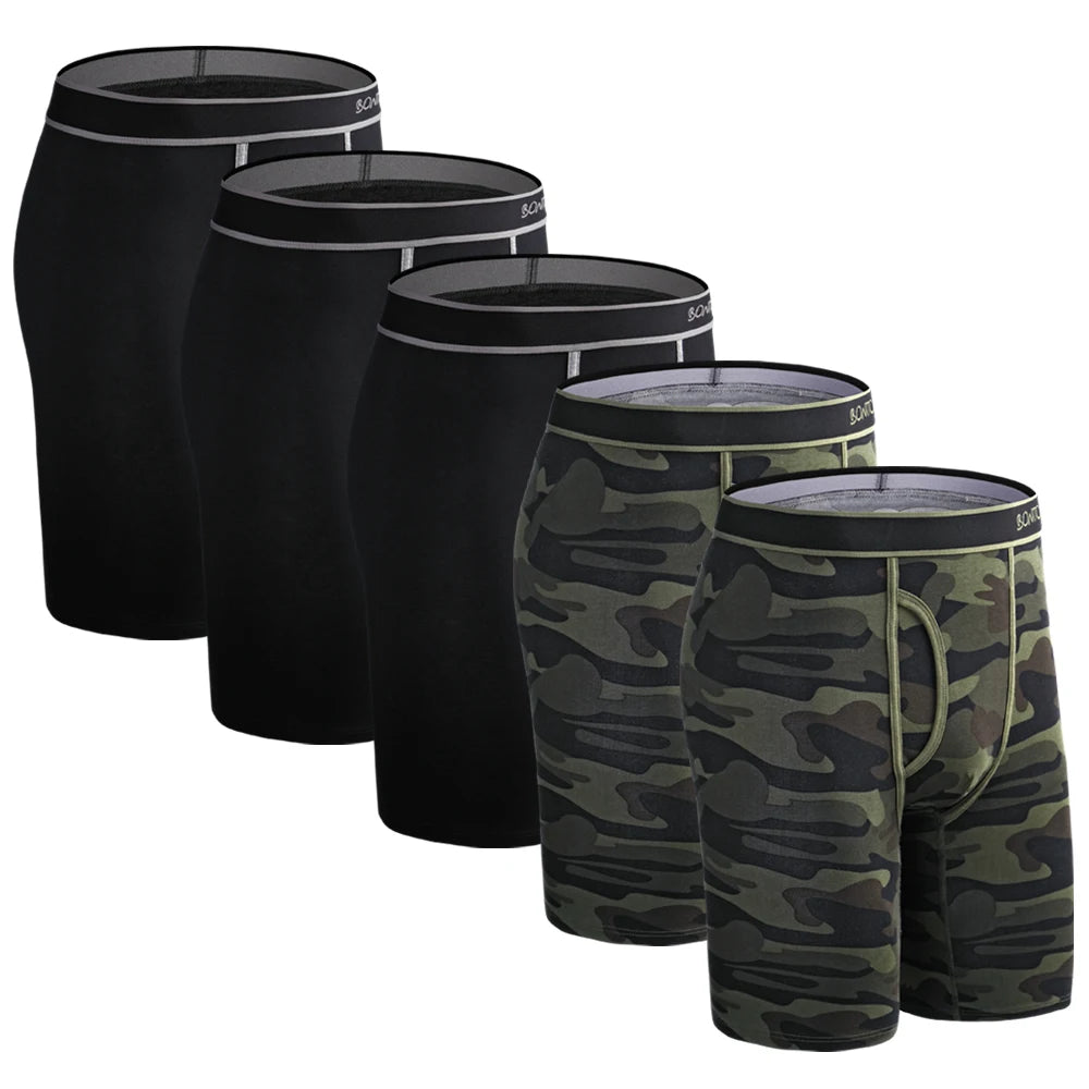 Men Long Underwear - Cotton underwear / 5pcs