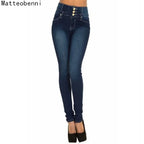 Women Jeans "Push Up Pencil Denim Pants Ladies Vintage High Waist  Casual Stretch Skinny"
