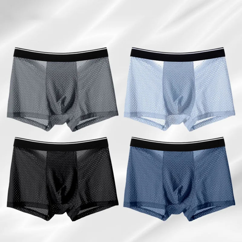 Men Underwear Panties - Ice Silk Male Underpants /8pcs