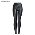 Women Jeans "Women Sexy Pu Leather Black Jeans Pencil Pants High Wasit"