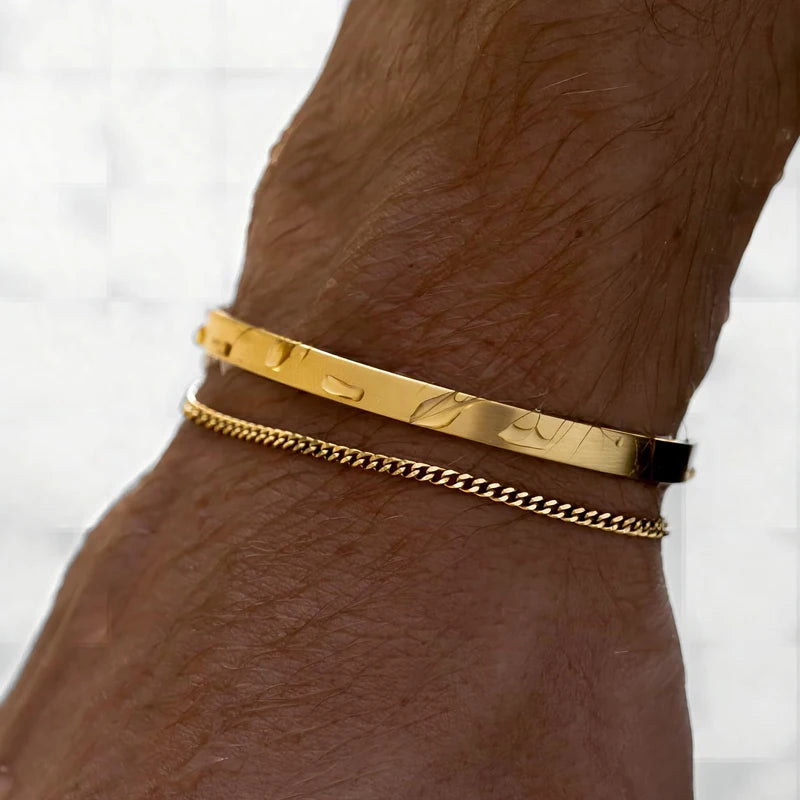 Men Jewelry & Accessory "Stackable Bracelets for Men, 925 Sterling Silver"