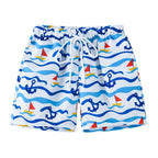 Men's Summer Swimming Trunk Swimwear Flower Printed Swimsuits Swimwear