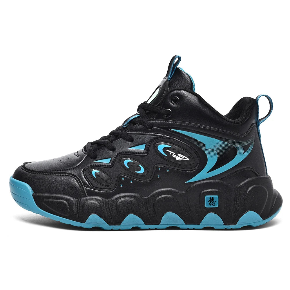 Men Sneakers "Basketball Shoes Leather Sneakers Ankle Sports Shoes Anti-skid"