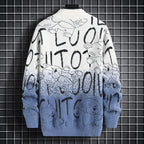 Men Sweater "Harajuku Sweater Men's Y2K Knitted Letter Printing Sweater"