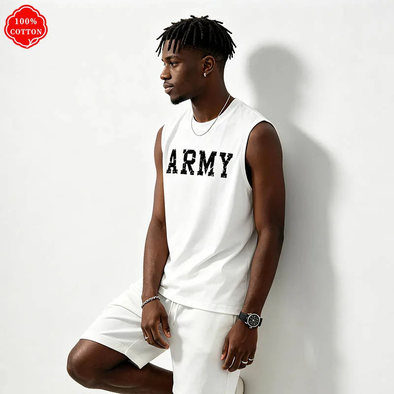 Men Tank Shirt "Army Vintage"