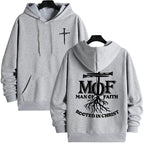 Men Hoodie Sweatshirt "Man Of Faith"