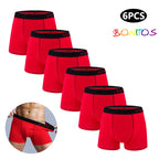 Men Panties Cotton Boxers For Man Underwear / 6pcs