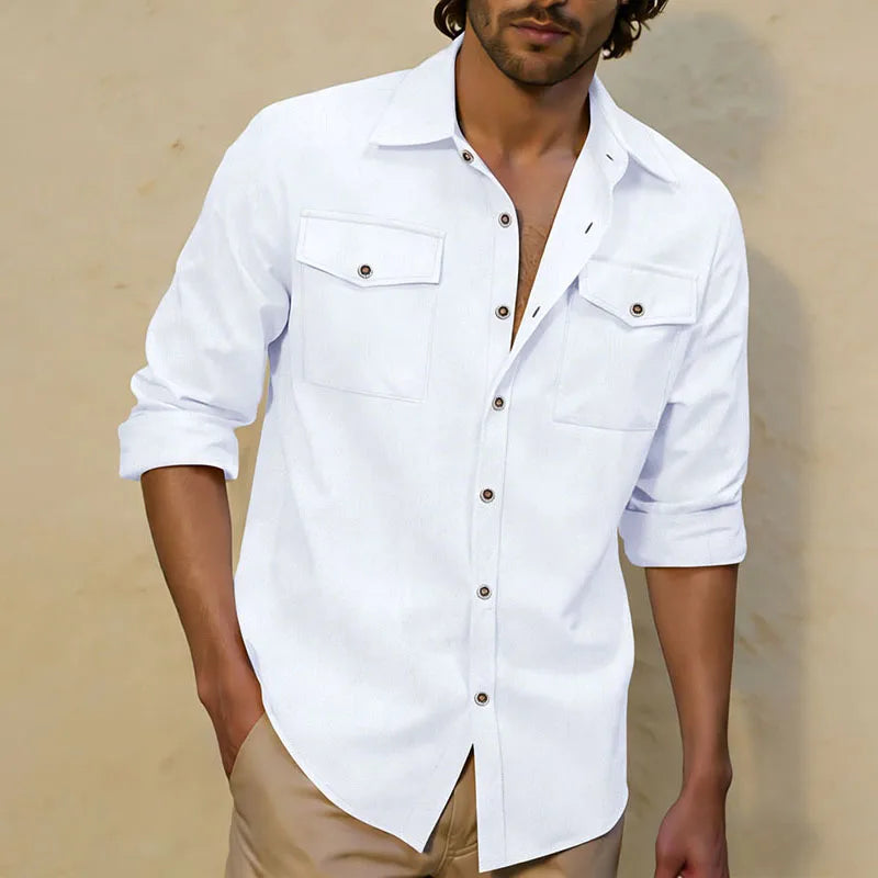 Men Shirt "Casual Shirt Double Chest Pocket"