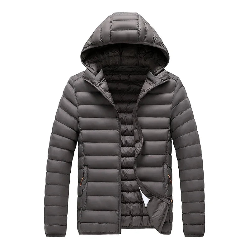 Men Parkas "Casual Outwear Detachable Hat Outfits Parkas Coat"
