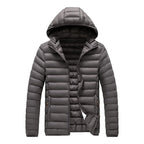 Men Parkas "Casual Outwear Detachable Hat Outfits Parkas Coat"
