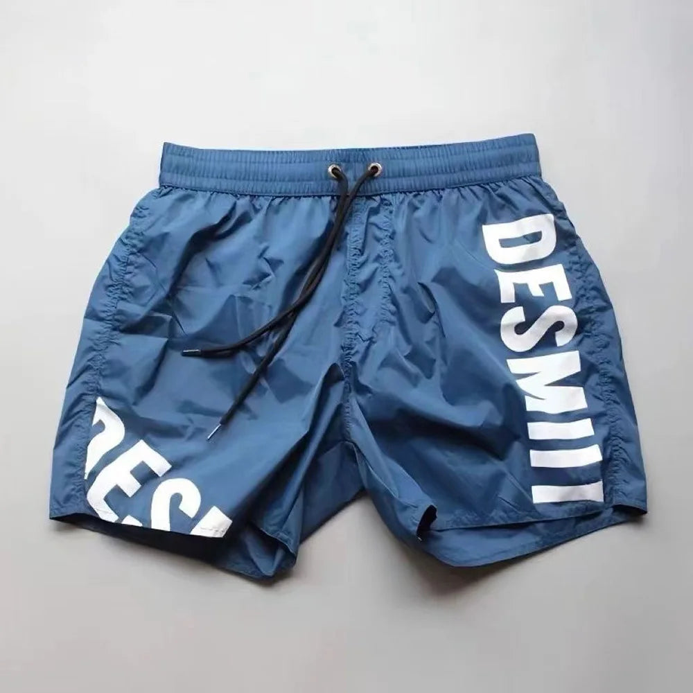 Mens Swim Trunks Gym Training Sport Shorts Summer Beach Wear