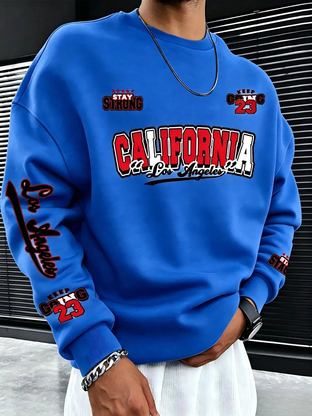 Men Hoodie Sweatshirt "California 23"