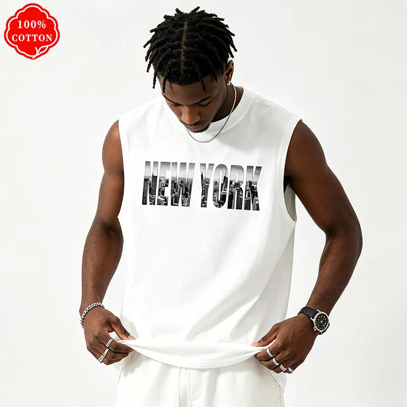 Men Tank Shirt "New York Top Vintage City"
