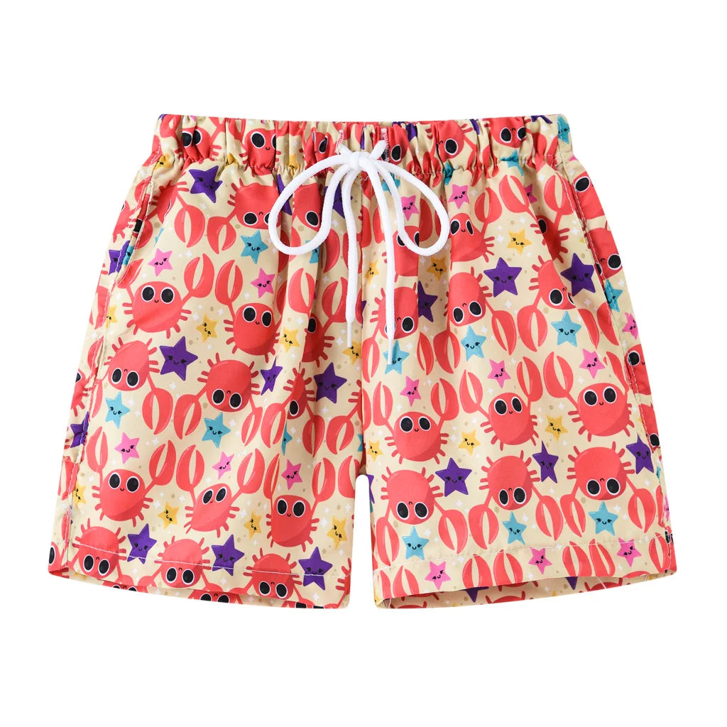 Men's Summer Swimming Trunk Swimwear Flower Printed Swimsuits Swimwear