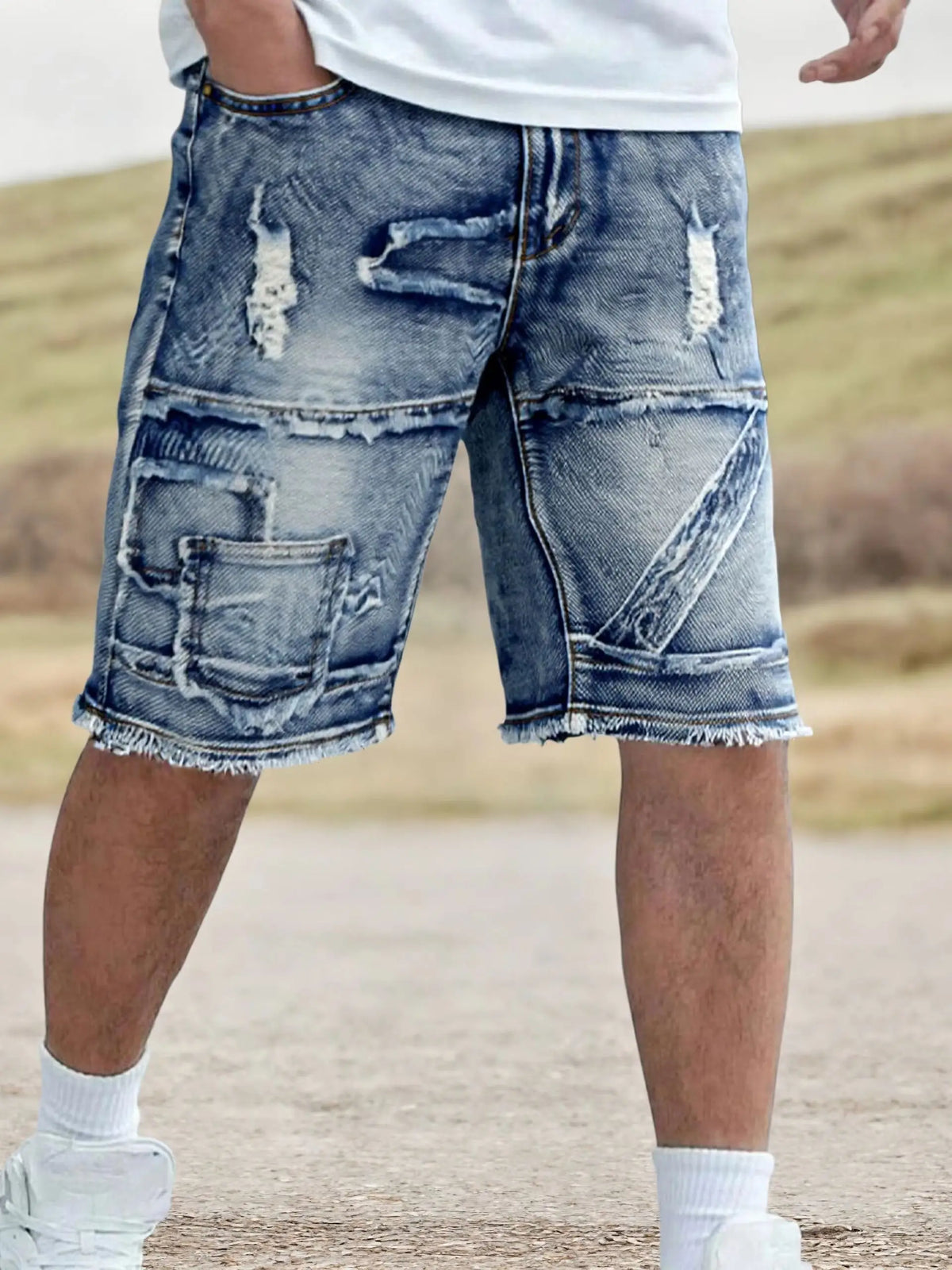 Men Short "Casual Spring/Summer Denim Shorts"