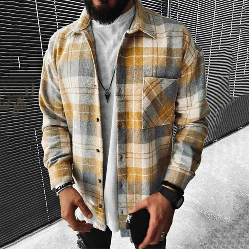 Men Shirt "Flannel Shirt Jacket "