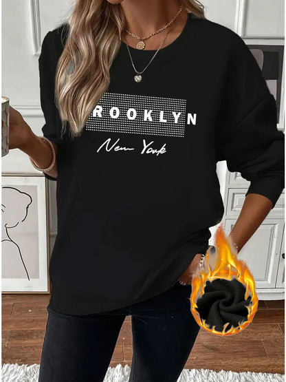 Women's autumn and winter casual fashion loose comfortable warm