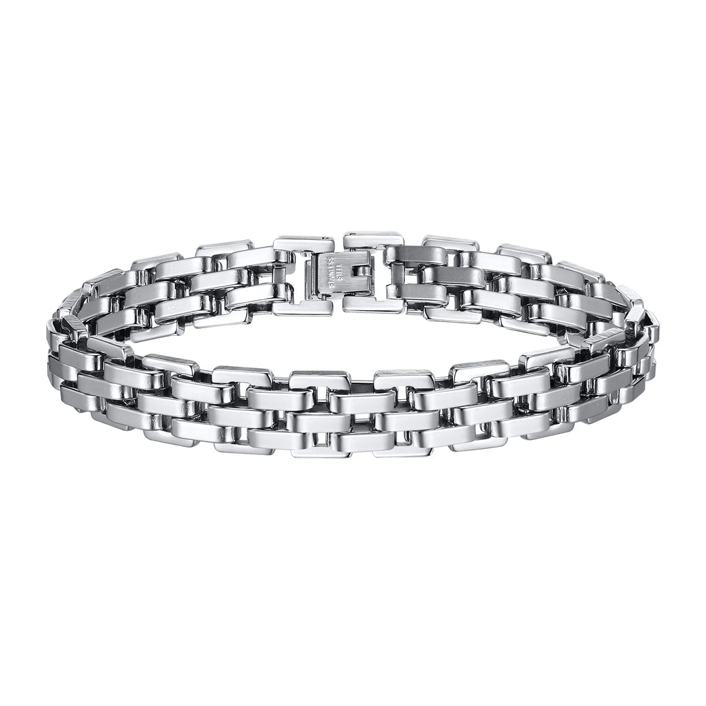 Men Jewelry & Accessory "Vnox Stylish Strap Chain Bracelets for Men"