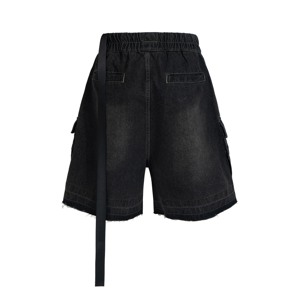 Men Short "Ro Style Ribbons Streetwear Multi-pockets Cargo Short"