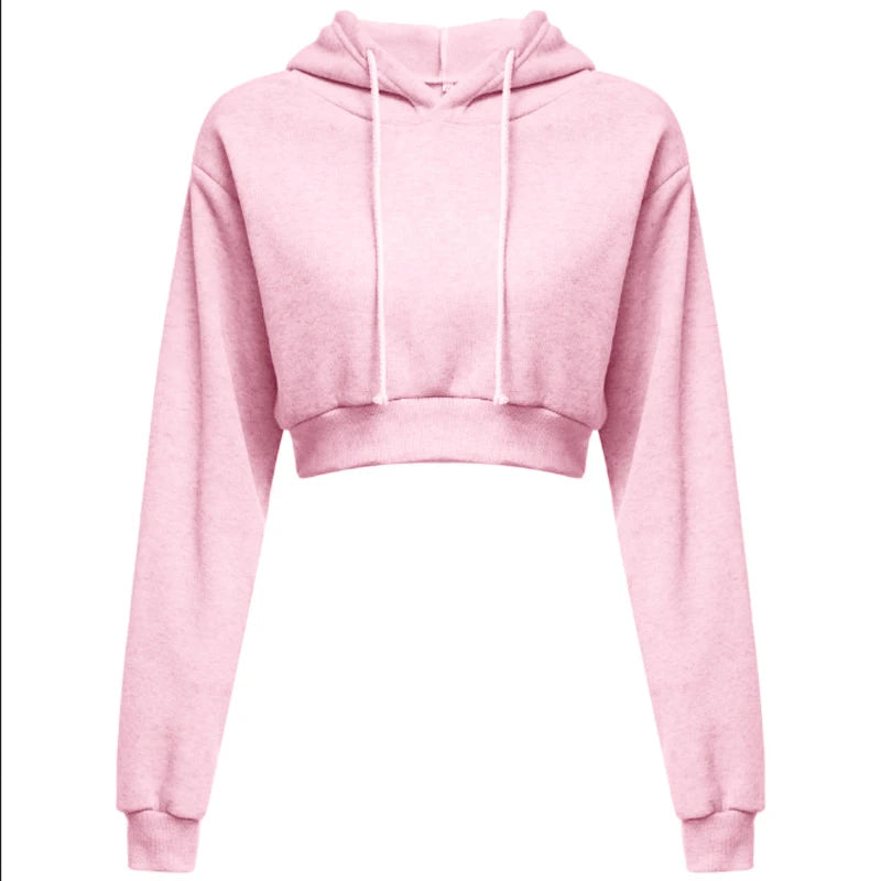 Women Sweaters & Hoodies "New Fashion Women Hoodie Sweatshirt Short Top Coat Sport Pullover"