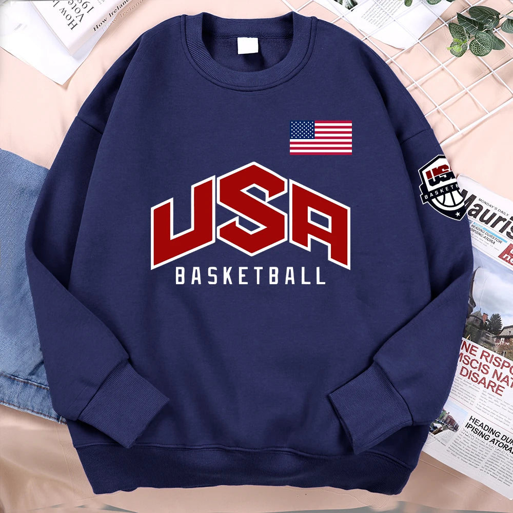 Men Hoodie Sweatshirt "USA Basketball"