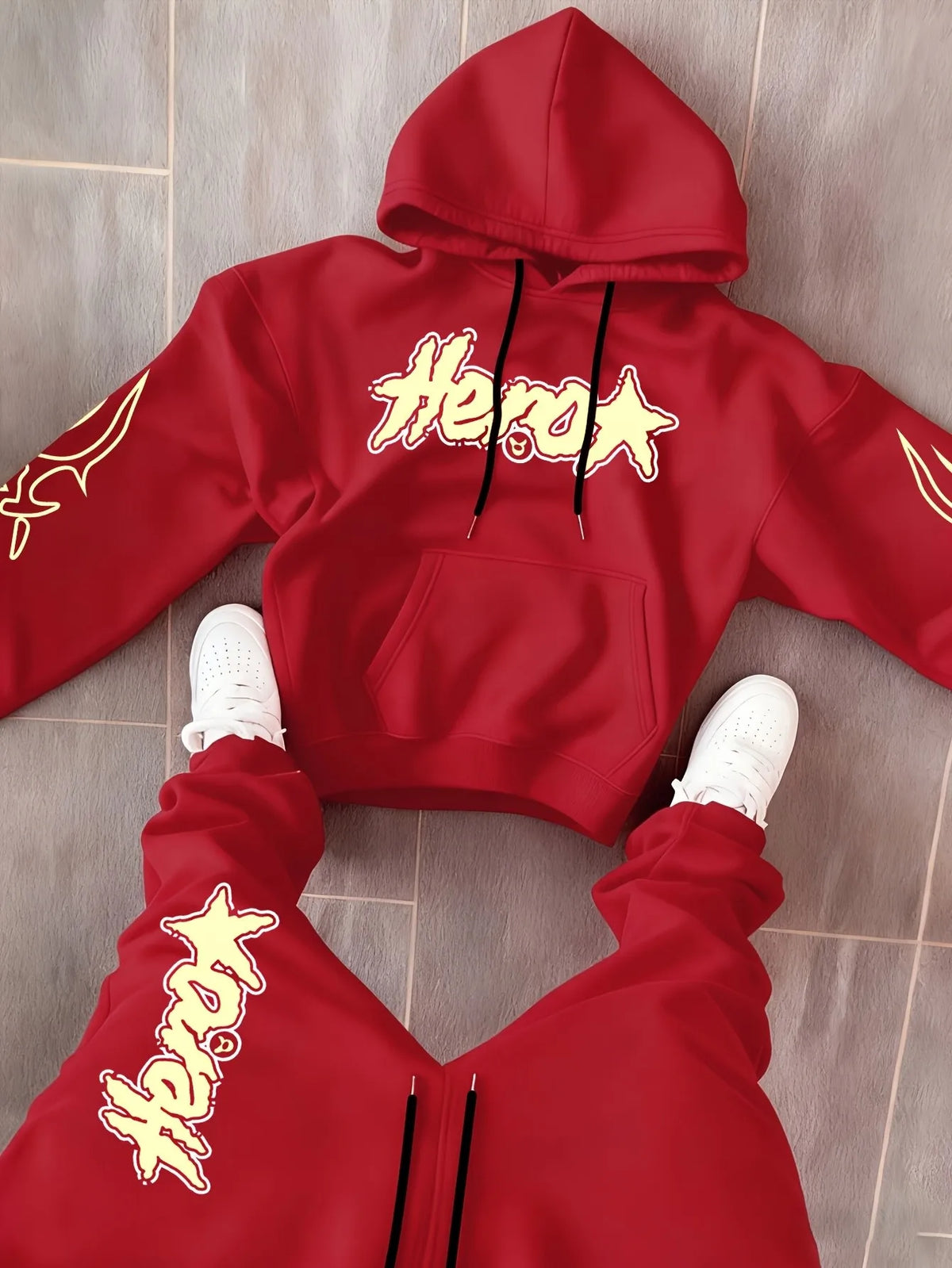 Men Matching Set "2026 Autumn/Winter Best-selling Streetwear Men's Comfortable Casual"