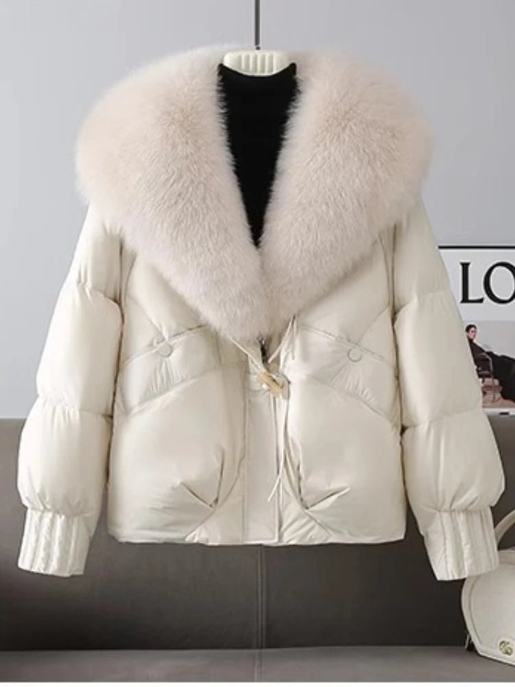 Women Coat & Jacket "Winter New Thicke Warm Parkas Removable Fur Collar Bread Coat Loose"