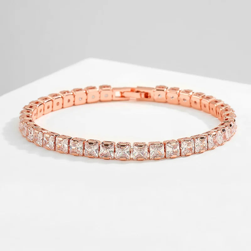 Unisex Jewelry & Accessory "3mm 4mm D Color Moissanite Tennis Bracelet Full Diamond GRA 925 Sterling Silver Wedding Jewelry Bracelets"