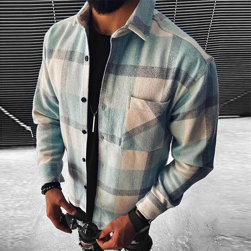 Men Shirt "Flannel Shirt Jacket "