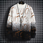 Men Sweater "Harajuku Sweater Men's Y2K Knitted Letter Printing Sweater"
