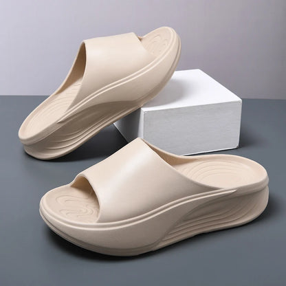 Men's New Summer Flip-Flops Outdoor Thick-Soled Non-Slip Sports Trendy Wading Wear-Resistant Beach Slippers