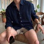 Men Shirt "UV Protection Linen Blend"