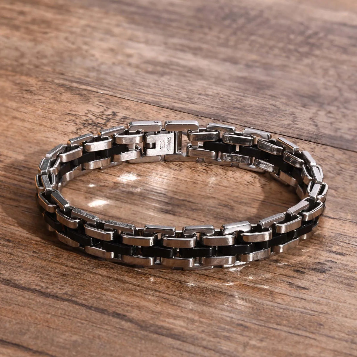 Men Jewelry & Accessory "Vnox Stylish Strap Chain Bracelets for Men"