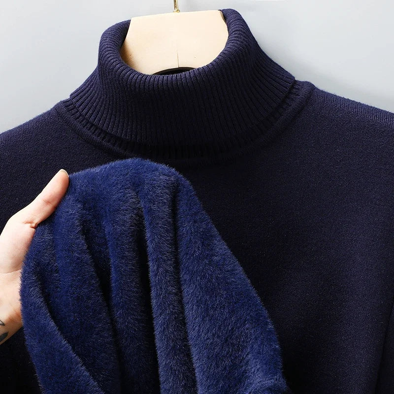 Men Sweatwear "Mens Anti-pilling High Quality Knitted Turtleneck Sweater"
