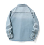 Men Denim Top"Casual Denim Shirt Jacket Classic Button Up Workwear"