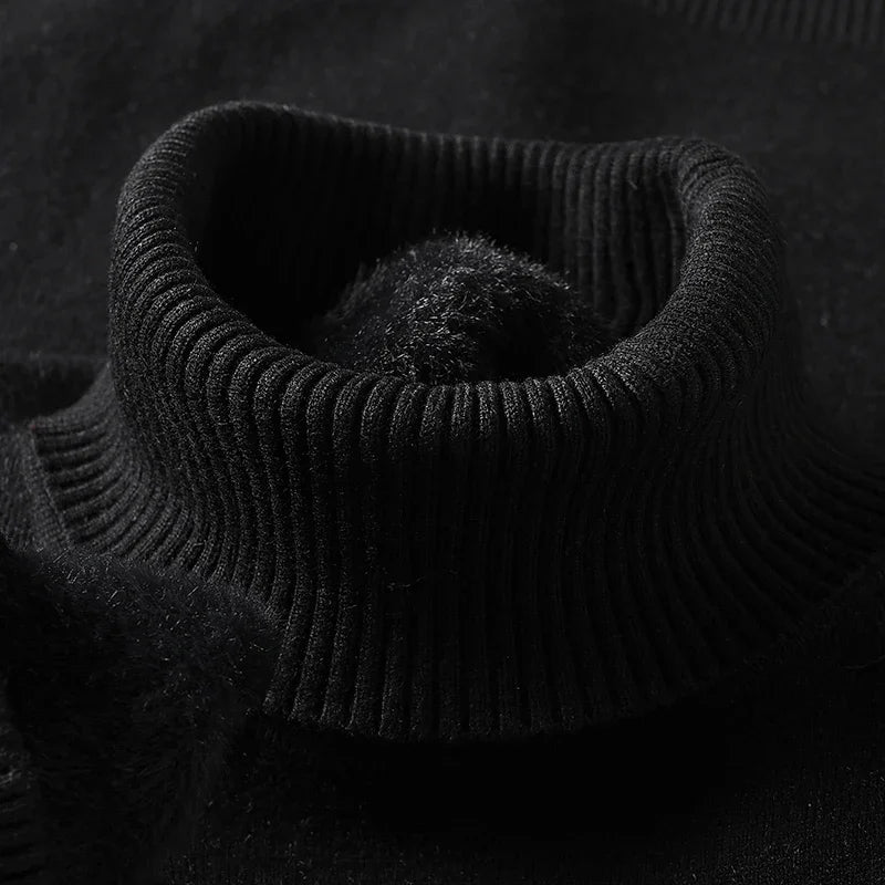 Men Sweatwear "Mens Anti-pilling High Quality Knitted Turtleneck Sweater"