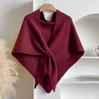 Women Coat & Jacket "Luxury Faux Cashmere Triangle Shawl Cape"