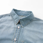 Men Denim Top"Casual Denim Shirt Jacket Classic Button Up Workwear"