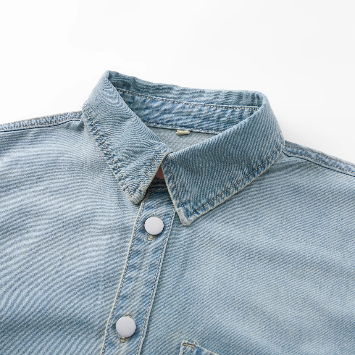 Men Denim Top"Casual Denim Shirt Jacket Classic Button Up Workwear"