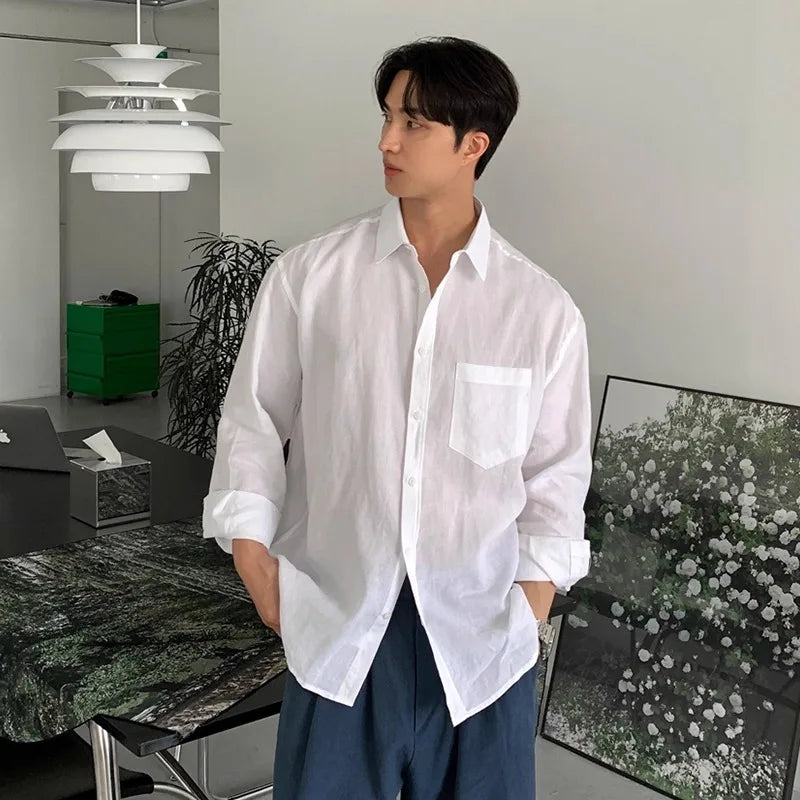 Men Shirt "UV Protection Linen Blend"