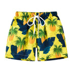 Men's Summer Swimming Trunk Swimwear Flower Printed Swimsuits Swimwear