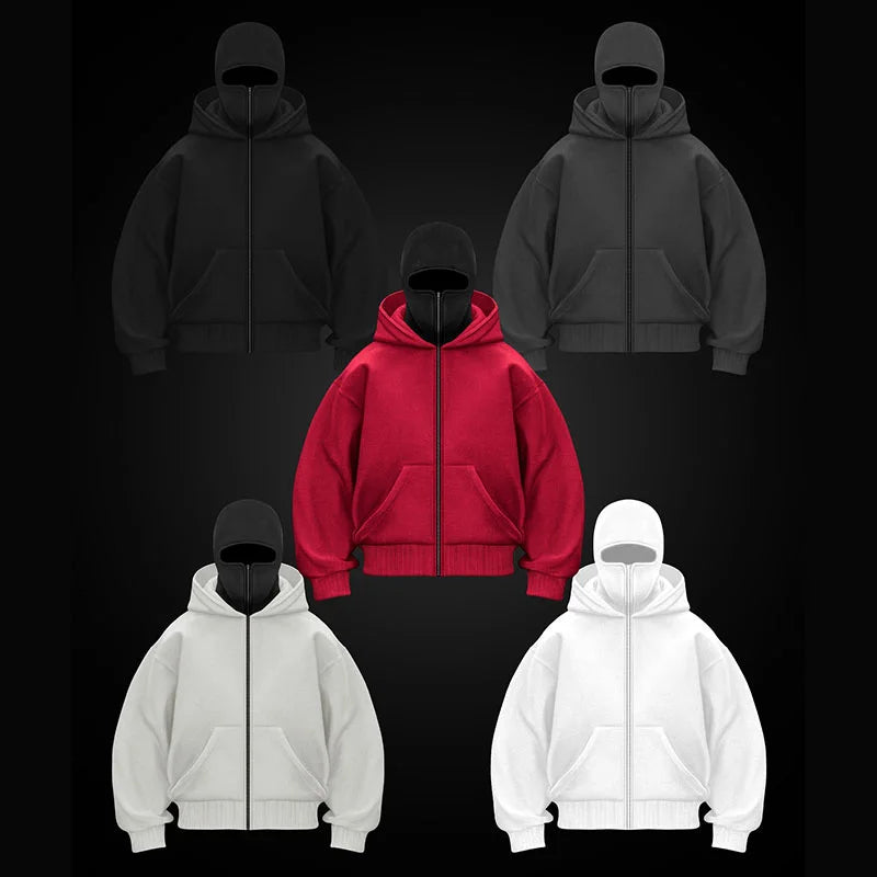 Men Hoodies & Sweatshirt "Double Hooded Balaclava"