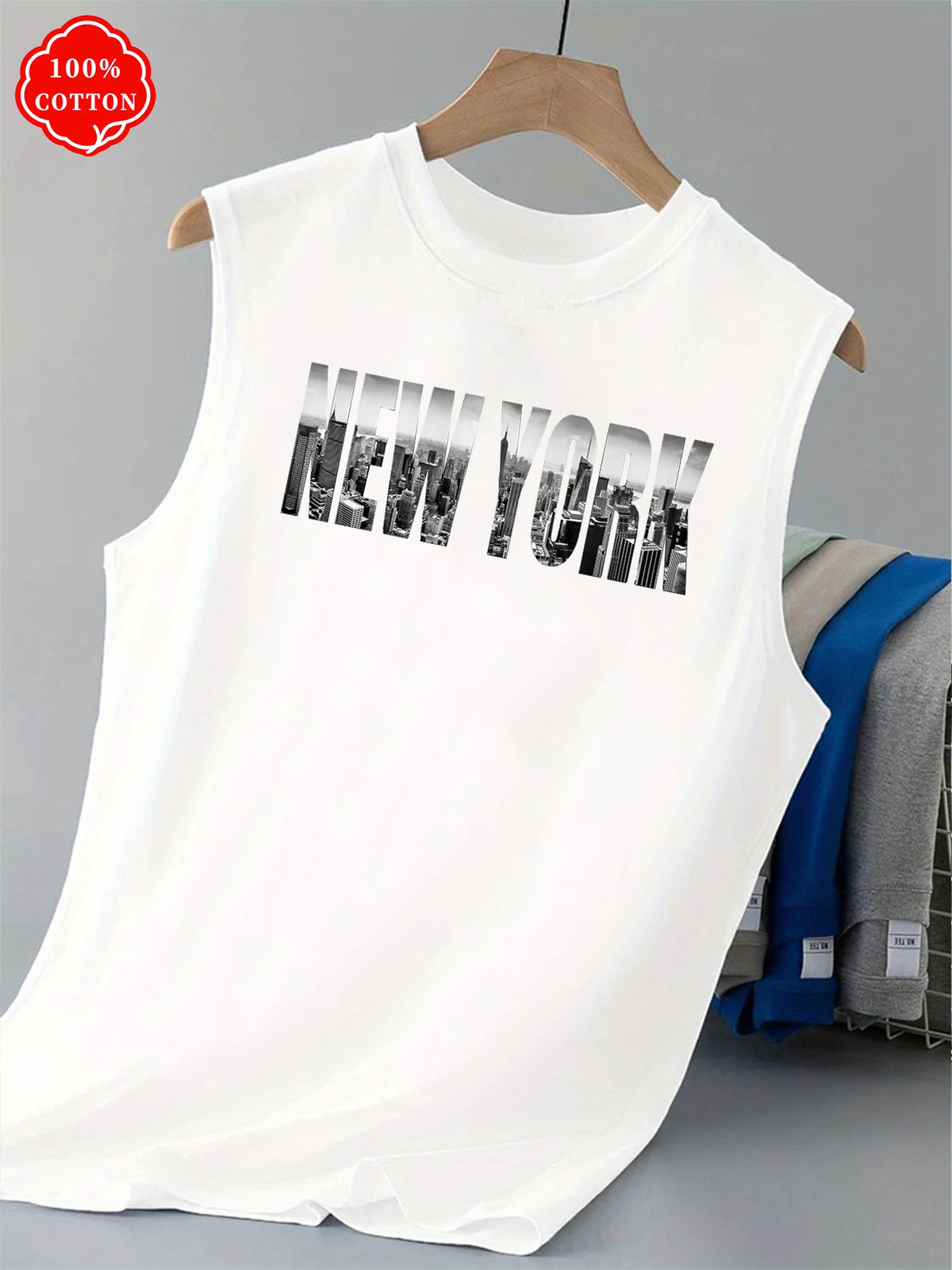 Men Tank Shirt "New York Top Vintage City"