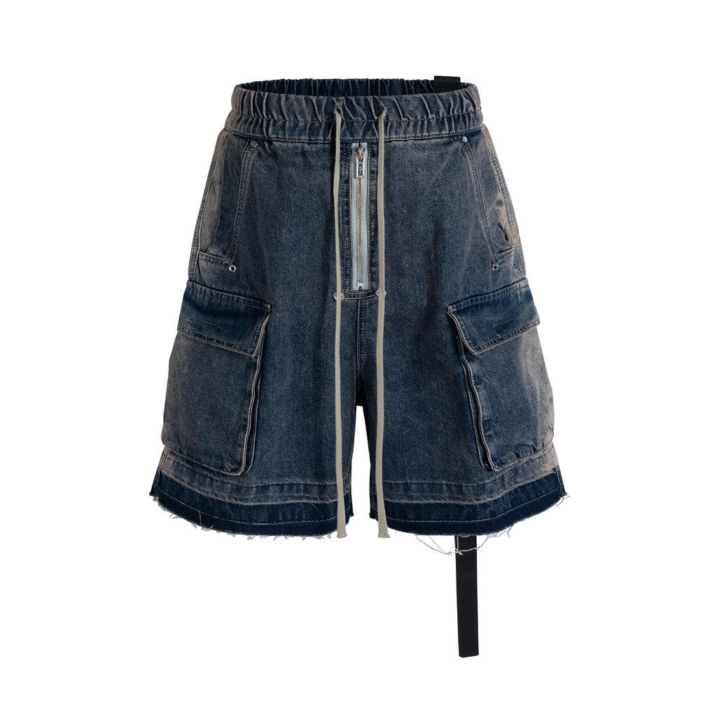 Men Short "Ro Style Ribbons Streetwear Multi-pockets Cargo Short"