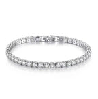 Unisex Jewelry & Accessory "3mm 4mm D Color Moissanite Tennis Bracelet Full Diamond GRA 925 Sterling Silver Wedding Jewelry Bracelets"