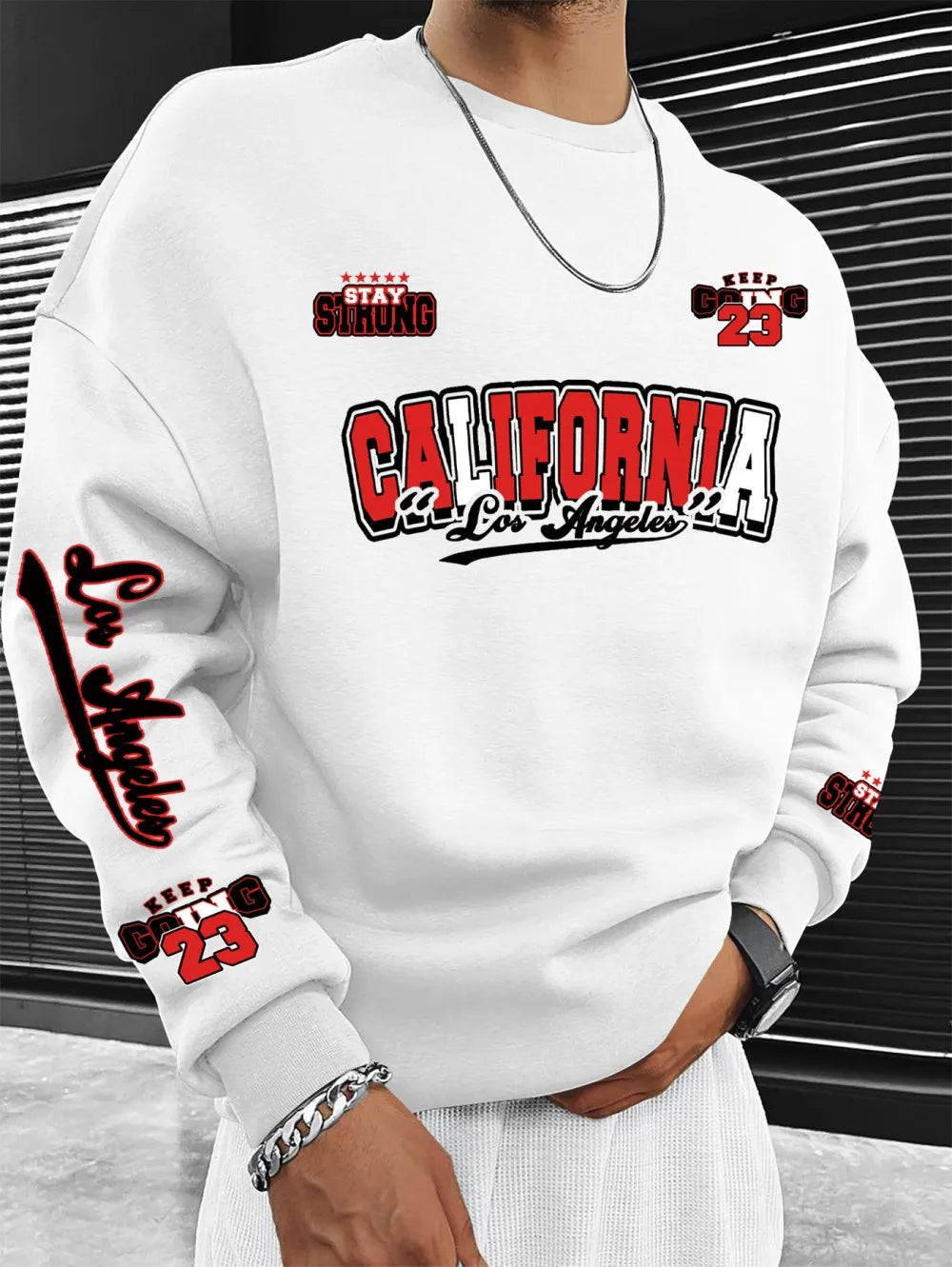 Men Hoodie Sweatshirt "California 23"