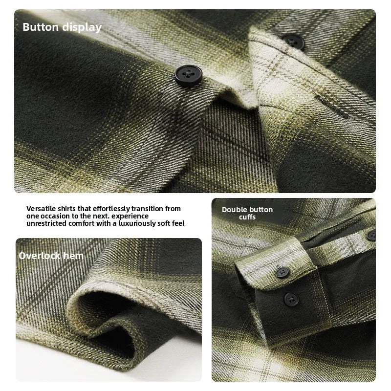 Men Shirt "Cotton Flannel Polished Plaid"