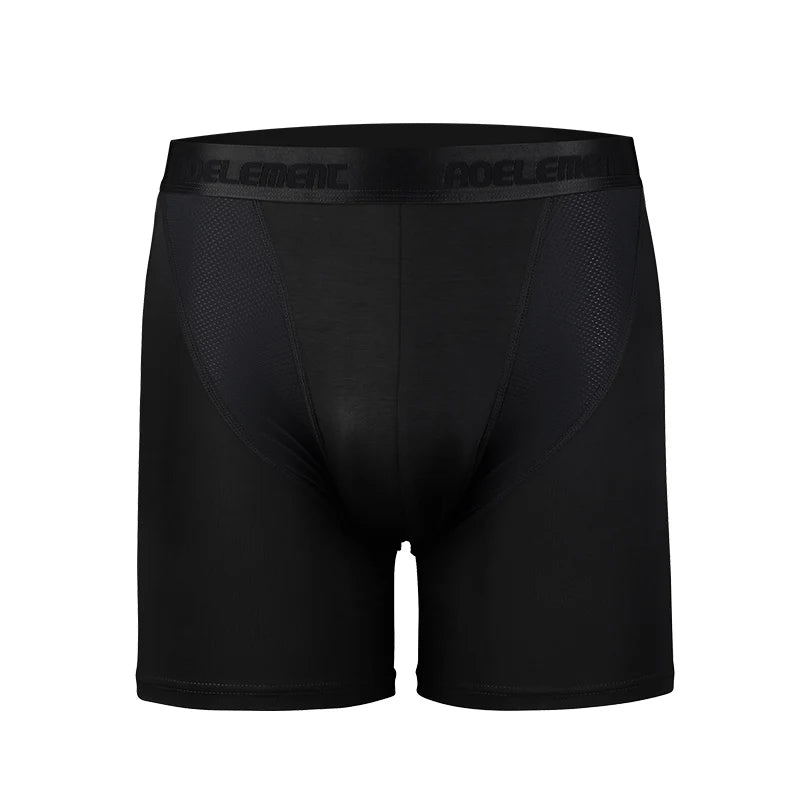 Men Long Performance Mesh Long-Leg Boxer Briefs / 3pcs