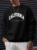 Men Hoodie Sweatshirt "CALIFORNIA LOS ANGELS White"